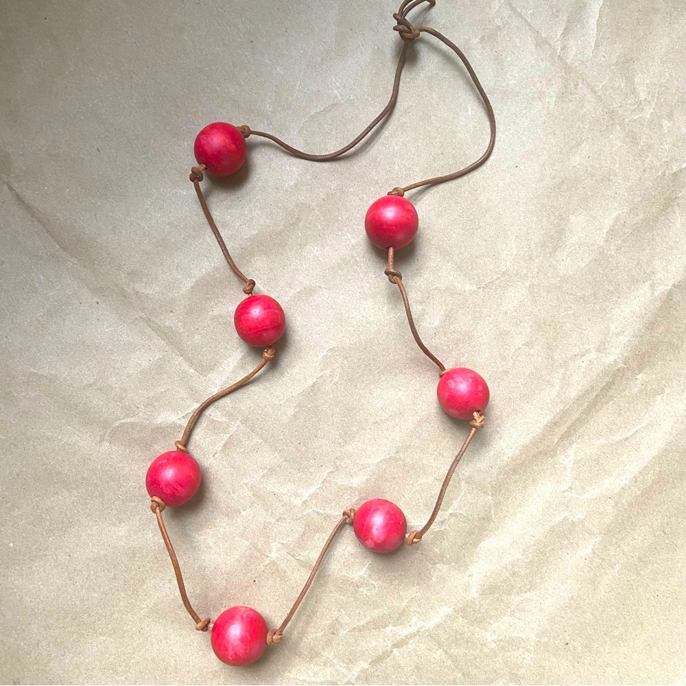 Red Ball Cherry 🍒 Necklace